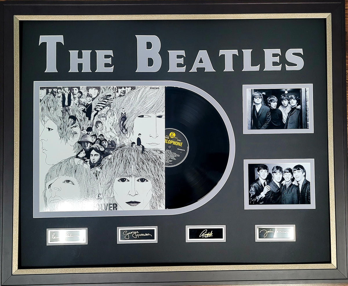 Beatles Album with Signature Plates – Matted Memories