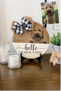 CUSTOM PET PORTRAIT SIGN