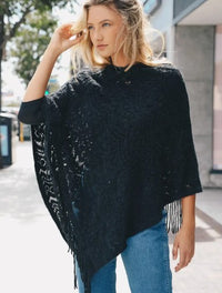 Scallop Knit Summer Poncho