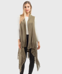 FRINGE KNIT VEST