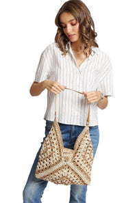 WOVEN SHOULDER BAG