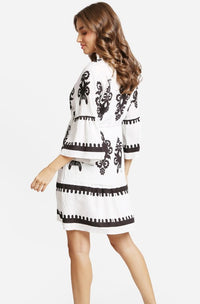 BOHO TASSEL DRAWSTRING DRESS