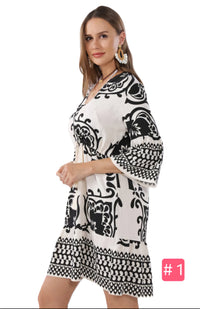 BOHO TASSEL DRAWSTRING DRESS