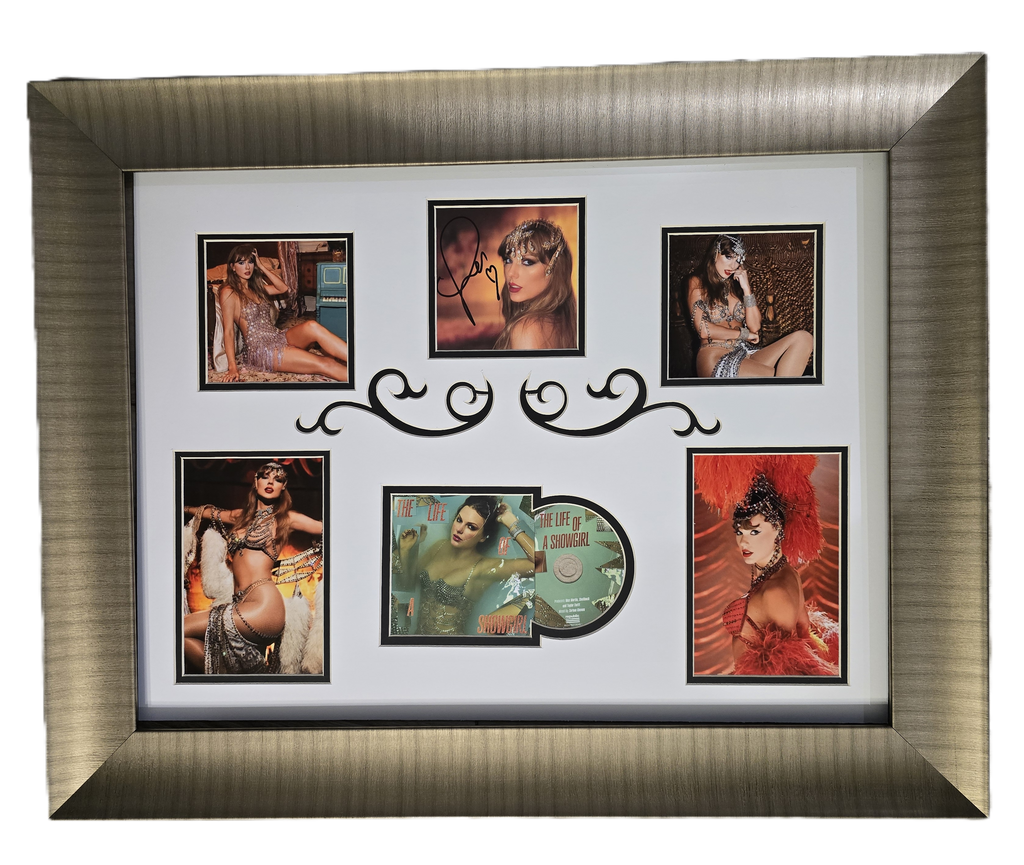TAYLOR SWIFT SIGNED CD COLLAGE