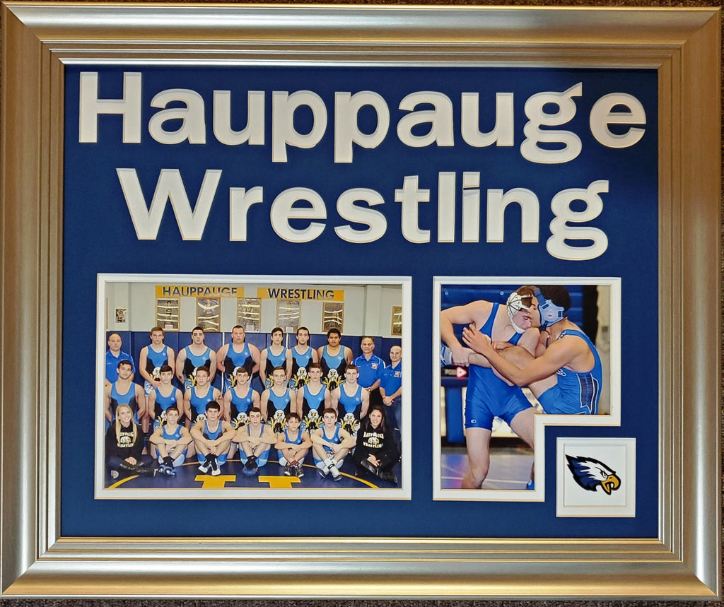 Hauppauge Wrestling Double Panel with Logo